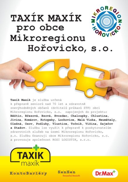 Služba TAXÍK MAXÍK – od ledna 2026